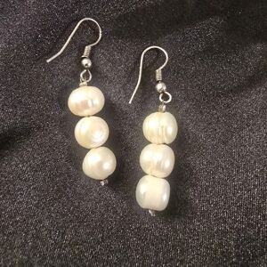 Elegant Pearl Drop Earrings